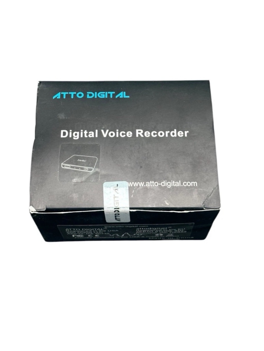 Black Digital Voice Recorder - Portable Audio Recorder